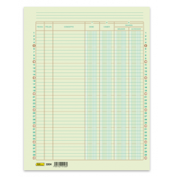 CARTA AUXILIAR CUENTAS CORRIENTES 4 COLIMNAS 25H PRINTAFORM