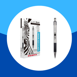 BOLIGRAFO RETRACTIL ZEBRA F 301 TINTA NEGRA