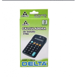 CALCULADORA DE BOLSILLO DELTA 8 DIGITOS