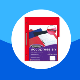 CARPETA T PRESSB OFICIO WILSON JONES BROCHE 8CMS ROJO 1/2 CEJA