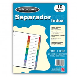 SEPARADOR BRISTOL WILSON JONES CON 10 DIVISIONES