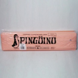 PAPEL CREPE 21 SALMON PINGUINO 0.50X2MTS