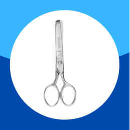 TIJERA PUNTA ROMA BARRILITO 4.5" ACERO INOX.