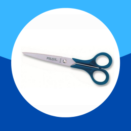 TIJERA 7" PILOT ACERO MANGO DE PLASTICO