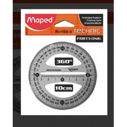 TRANSPORTADOR TECHNIC PRO 360 10CMS