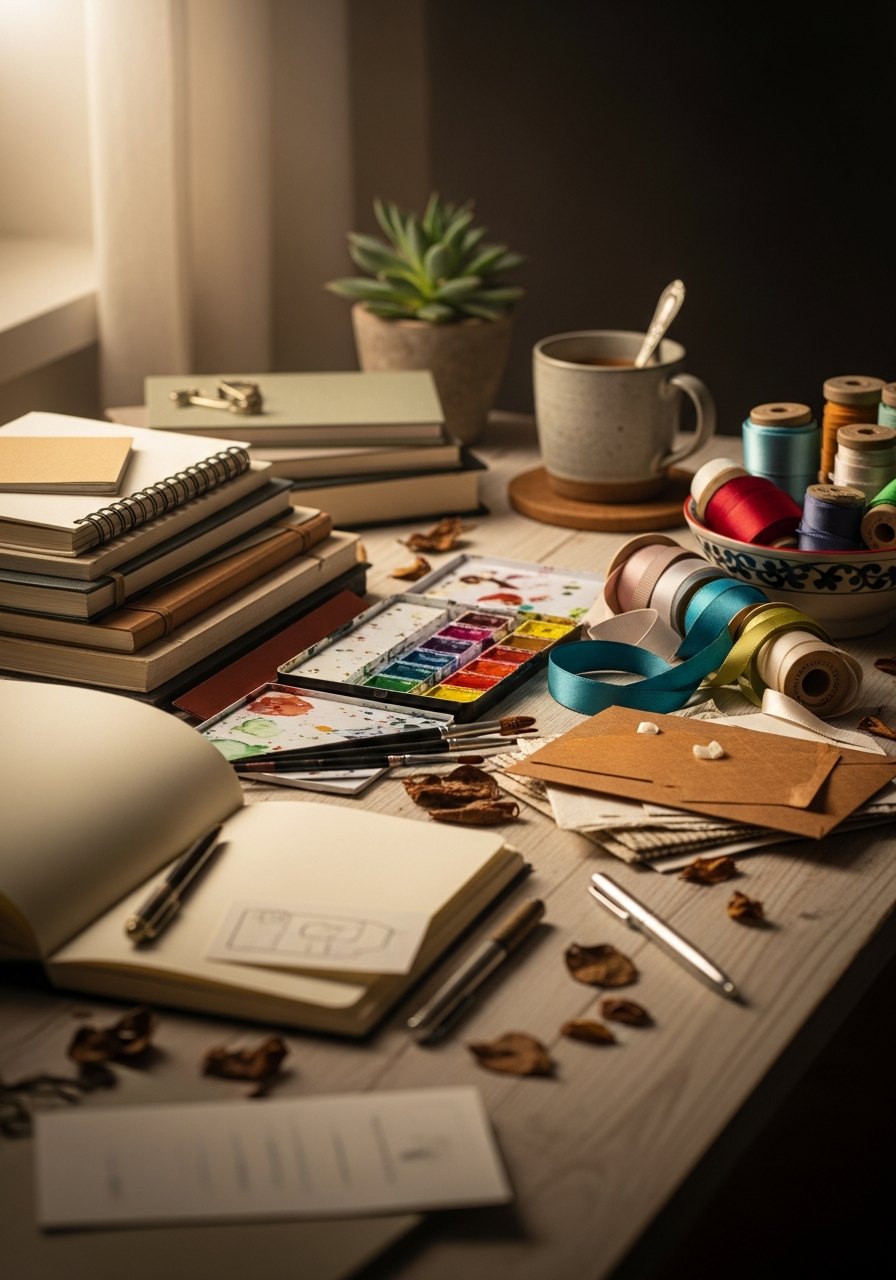 Cliente disfrutando productos de Papelería Pluma Encantada